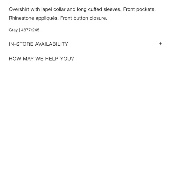 Women Zara Rhinestone Denim Overshirt Size XS - Picture 11 of 11